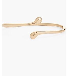 Elegant Gold-Tone Open Cuff Bracelet